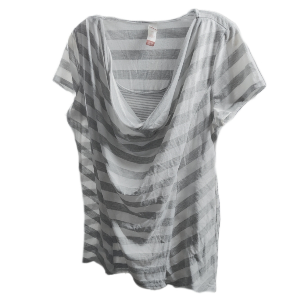 🪴 2 For $20🪴Striped Draped Soft Tee